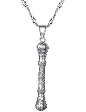 Yumilok 925 Sterling Silber Königszepter Charm Anhänger Halskette Kettenanhänger für Damen Kinder