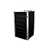 Produktbild Mülltonnenbox Edelstahl, Modell Eleganza 120 Liter in Schwarz (Pulverbeschichtet)