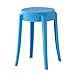 Produktbild QiXian Kreative Runde Loch Kunststoff Stuhl Hocker Esszimmer Stuhl Verdickung Erwachsenen Hause Hotel Hocker Hohen Stuhl, Blau, 28 * 28 * 45 cm