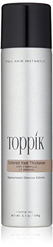 TOPPIK Coloured Hair Thickener, Light Brown 144 g
