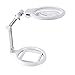 Produktbild JH LED Gürtel Mutter Spiegel Desktop Lupe Klapptisch Lampe Metall Halterung Skala Lupe
