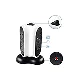 Espacio suficiente entre tomacorrientes: el zócalo múltiple usa espacio vertical y tiene 1 interruptor individual de encendido / apagado, 5 tomas de corriente y 2 USB distribuidos verticalmente en 3 lados de la regleta de alimentación, proporcionando espacio suficiente entre cada tomas. El cable de extensión puede alimentar los aparatos de CA y CCdispositivos a la vez.