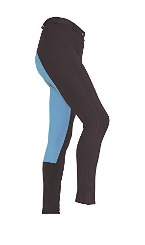 ShiresLadies Wessex Two-Tone Jodhpurs - Black/Grey
