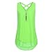 Produktbild LUCKYCAT Damen Bekleidung T Shirt Bluse Tank Top Damen Camisole Sommer Lose Weste Schwarz Blau Grün Mode 2018