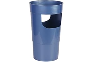 Cofan Portaombrelli in Polipropilene Modello Helsinki | Blu Metallizzato | Dimensioni: 27 x 20,6 x 45 cm | Venduto singolarmente