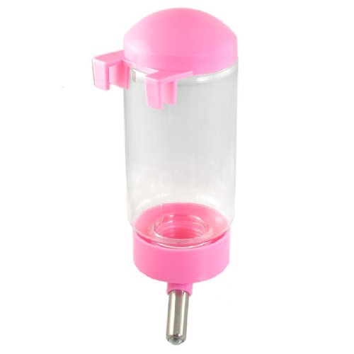 SODIALR-Doggie-Dog-Drinking-Hanging-Water-Bottle-Pet-Dispenser-Pink-Clear-370ml