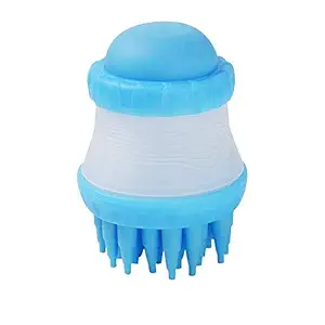 DRODRM Dog Bath Brush Body Scrubber Shampoo Dispenser Tick Remover for Shower Bathing and Shedding Soft Silicone Bristles Brushes Groomers for Pet Puppy Dogs Cat Rabbit Horse