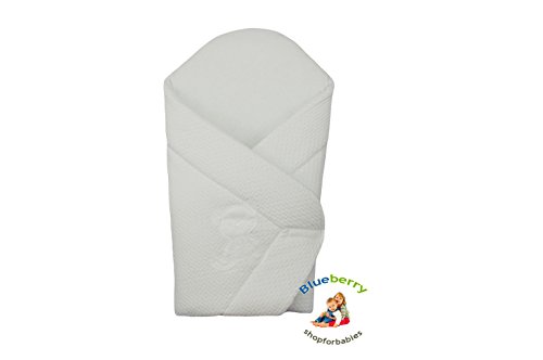 Luxury Newborn Swaddle wrap, blanket, duvet (White)