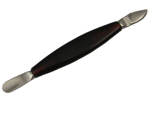 Double Instrument - Knife and Cuticle Pusher for Manicure and Nail Care