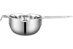 wetoowin Cuenco de fundición de chocolate de acero inoxidable universal para fundir la herramienta de horneado, olla doble, olla de fusión caliente, chocolate, mantequilla, queso, caramelo, dulces,