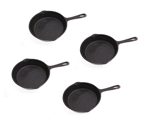 Servierpfanne Gusseisenpfanne Ø 16 cm 4er Set