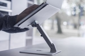 Desire2 View My Screen At Home Fully Multi Angle Adjustable Aluminium Elevator Desk Riser Stand For Laptops, Notebooks and Macbooks - 7