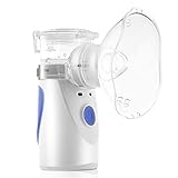Portable Nebuliser Steam Inhaler Handheld Atomizer Steam Compressor Humidifier Vaporizer Cool Mist Inhaler with USB Cable and 2 Masks for Adults & Kids