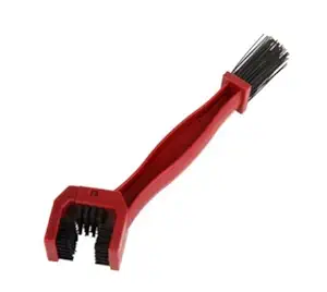 Motorcycle/Cycle Chain Cleaner Brush Bike Crankset Scrubber Brushes Bicycle Chain Cleaner Tool (Red)