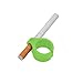 Produktbild Xshuai Silikon Ring Finger Hand Rack Zigarettenspitze HANDS FREE RAUCHEN Für regelmäßige Raucher Smoker Gaming Gadget Controller Gamer PC Video Games Console Laptop (Grün)