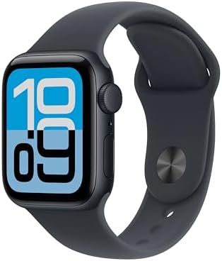 Apple Watch SE 3 GPS, Cassa 40 mm in alluminio mezzanotte con Cinturino Sport mezzanotte - M/L