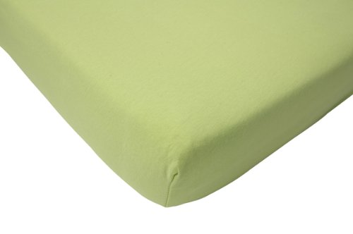 Jollein Fitted Sheet Jersey Playpen Mattress (75 x 95 cm, Green)