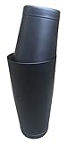 cocktail shaker set target Negro mate Boston cóctel caja de hojalata en set