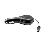  OTB Kfz Ladekabel 1,2A Micro USB ausziehbar für Samsung Galaxy Young Duos GT-S6312;ausziehbare Kabelrolle