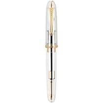 Jinhao 9016 - Penna stilografica a punta media, serie Dadao, in acrilico trasparente, con convertitore grande per scrittura