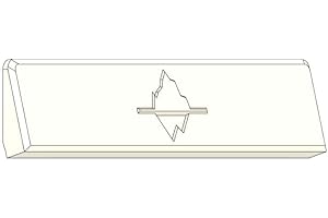Generisch Generic Reparatur-Set Griff Tiefkühlfach, passend Gefrierfachklappe BSH 00296700 u. Kühlschrank KD-00296700
