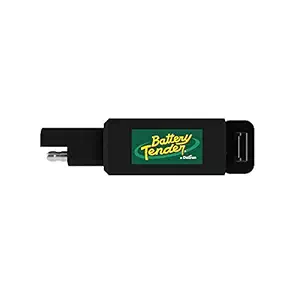 Battery Tender Quick Disconnect Plug with USB Charger (Black)