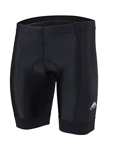 iCreat Herren Fahrradhose Radhose Kurz Radlerhose Radshort Sporthose mit Sitzpolster S/M/L/XL/2XL/3XL