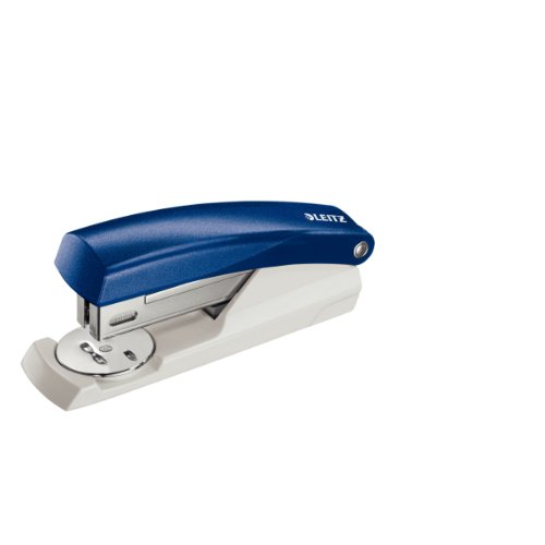 Leitz Agrafeuse de bureau, 25 feuilles, Métal, Ergonomique, Agrafes incluses, Bleu, NeXXt, 55010035
