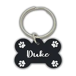 AWANI TRENDS Duke Pets Name/Identity Tag Bone Shape Tag for Dogs and Cats , Dog ID tag -ATPET02030