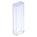 Produktbild LEGO 10 x Stein 1 x 2 x 5 ohne Seitenverstärkung Transparent