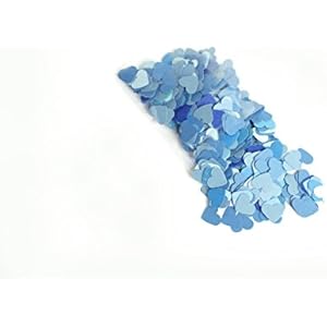konfetti - Herzform Konfetti - 18 g - hellblau Farbe (handgemacht Konfetti)