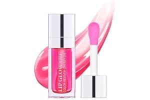 ZIOFY Hydrating Lip Glow Oil Hydrating & Long Lasting Plumping Lip Gloss Non-Sticky Tinted Lip Balm Lip Care Transparent Toot Lip Oil Prevents Lip Lines and Dry Cracked Lips
