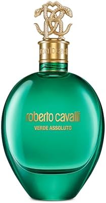ROBERTO CAVALLI Signature Verde Assoluto, Eau de Parfum da Donna, Profumo Boisé Vanigliato Floreale, 75 ml