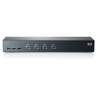 Preisvergleich Produktbild HP Enterprise AF611A Rack-Einbau Schwarz Tastatur / Video / Maus (KVM)-Switch, AF611A