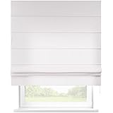 Raffrollo Weiß 100% Baumwolle - maßgefertigt