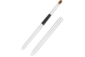 SIMLUG Retractable Lip Brush, Lipstick Smudge Brush, Professional Lipstick Brush Lip Contours Drawing Brush Makeup Cosmetic Tool