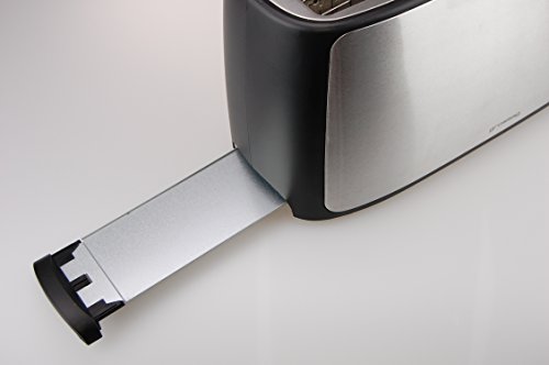 Grossag TA 41.07 Langschlitz-Toaster für 4 Scheiben / edelstahl gebürstet / Brötchenaufsatz / 1200-1500 Watt - 3