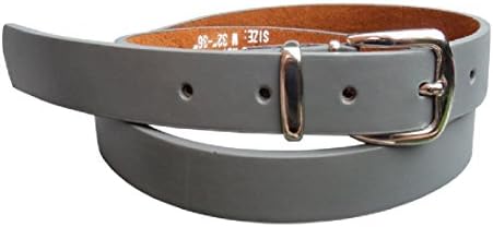 Thin Leather Belt by Forest Belt Company: 25mm Wide: BLACK : BURGUNDY : BROWN : BLUE : WHITE : TAN : GREY