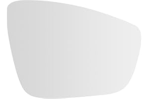 SENZEAL Vetro dello Specchietto Lato Passeggero Destro Riscaldato con Piastra Portante per VW Polo 6R 6C 2009-2017 UP 2016-2023 (Destro)