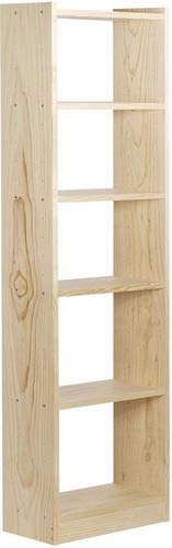 Europe & Nature Etagère Gala avec Tablettes Largeur 50cm, Bois, 25 x 50 x 186 cm