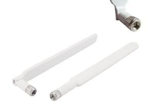 VoKs 2X LTE Antenne Stabantenne für Homespot Speedport Router LTE 2 II Huawei SMA 4G Kamera IP Hotspot (Weiß)