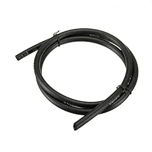 visionrabbit 1M 5mm I/D 8mm O/D Petrol Fuel Line Hose Gas Oil Pipe Tube Universal For Motorcycle Bike - Black VRNS492
