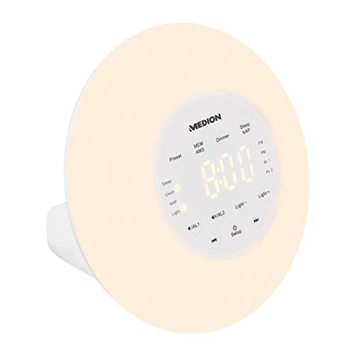 Preisvergleich Produktbild MEDION LIFE Uhrenradio Lichtwecker Sonnenaufgangfunktion LED