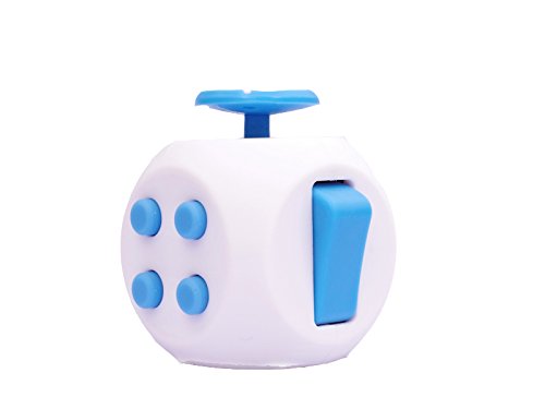 IVSO Fidget Dice Cube III Relieves Stress and Anxiety Fidget Dice Toy Gift for Adults and Children (White+Blue) IVSO Fidget Dice Cube III Relieves Stress and Anxiety Fidget Dice Toy Gift for Adults and Children (White+Blue)