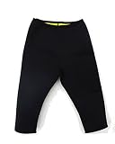 DODOING Damen Mädchen Hot Capri Shapers Pants Schwitzhose Fitnesshose Training Capri Schlank Hose Neopren - 3
