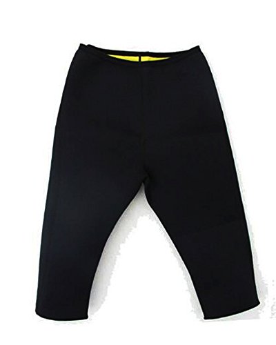 DODOING Damen Mädchen Hot Capri Shapers Pants Schwitzhose Fitnesshose Training Capri Schlank Hose Neopren - 3