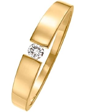 CHRIST Diamonds Damen-Ring 585er Gelbgold ca. 0,08 ct. (gold)