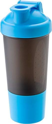 Protein Shaker with Additional 100g Powder Compartment, Shaker with Metal Ball