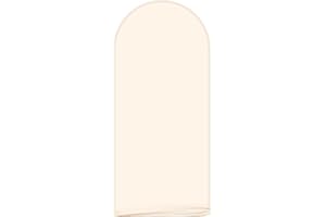 AIBIIN Hintergrund in Bogenform, rund, 2-seitig, für Hochzeit, Zeremonie, Geburtstag, Party, Babyparty, Bankett, Dekoration, 0,8 x 1,8 m, Beige