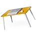 Produktbild Schreibtisch Bett Computer Schreibtisch Laptop Tisch Klapptisch Studentenwohnheim Faule Studie Schreibtisch Kleiner Schreibtisch Betttisch (Color : Yellow, Size : 58 * 38 * 29CM)